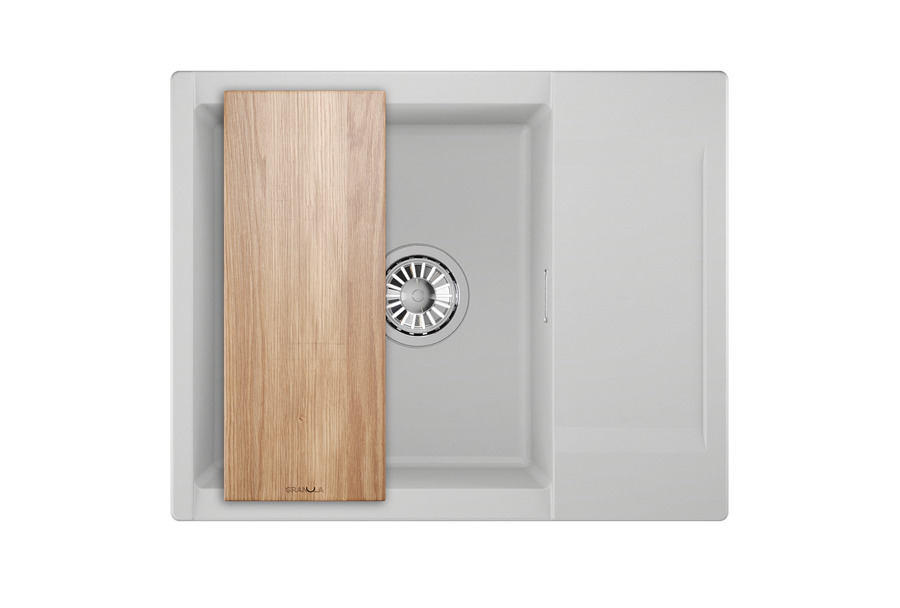 ES-6202, АРКТИК (БЕЛЫЙ), кухонная мойка, кварц, ESTETICA