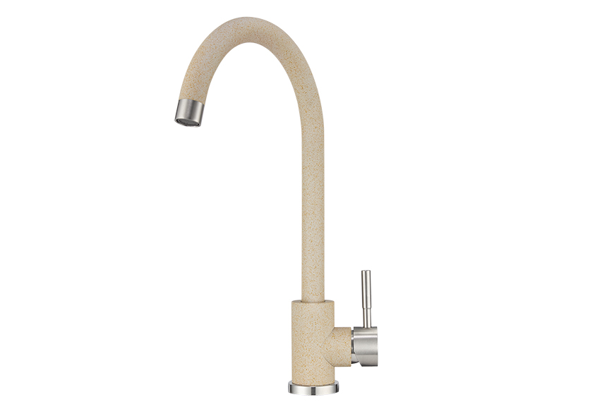 ST-4031, БЕЖЕВЫЙ, СМЕСИТЕЛЬ КУХОННЫЙ