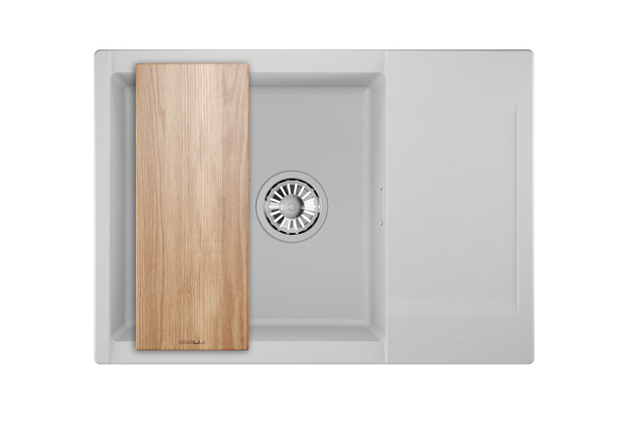 ES-7003, АРКТИК (БЕЛЫЙ), кухонная мойка, кварц, ESTETICA