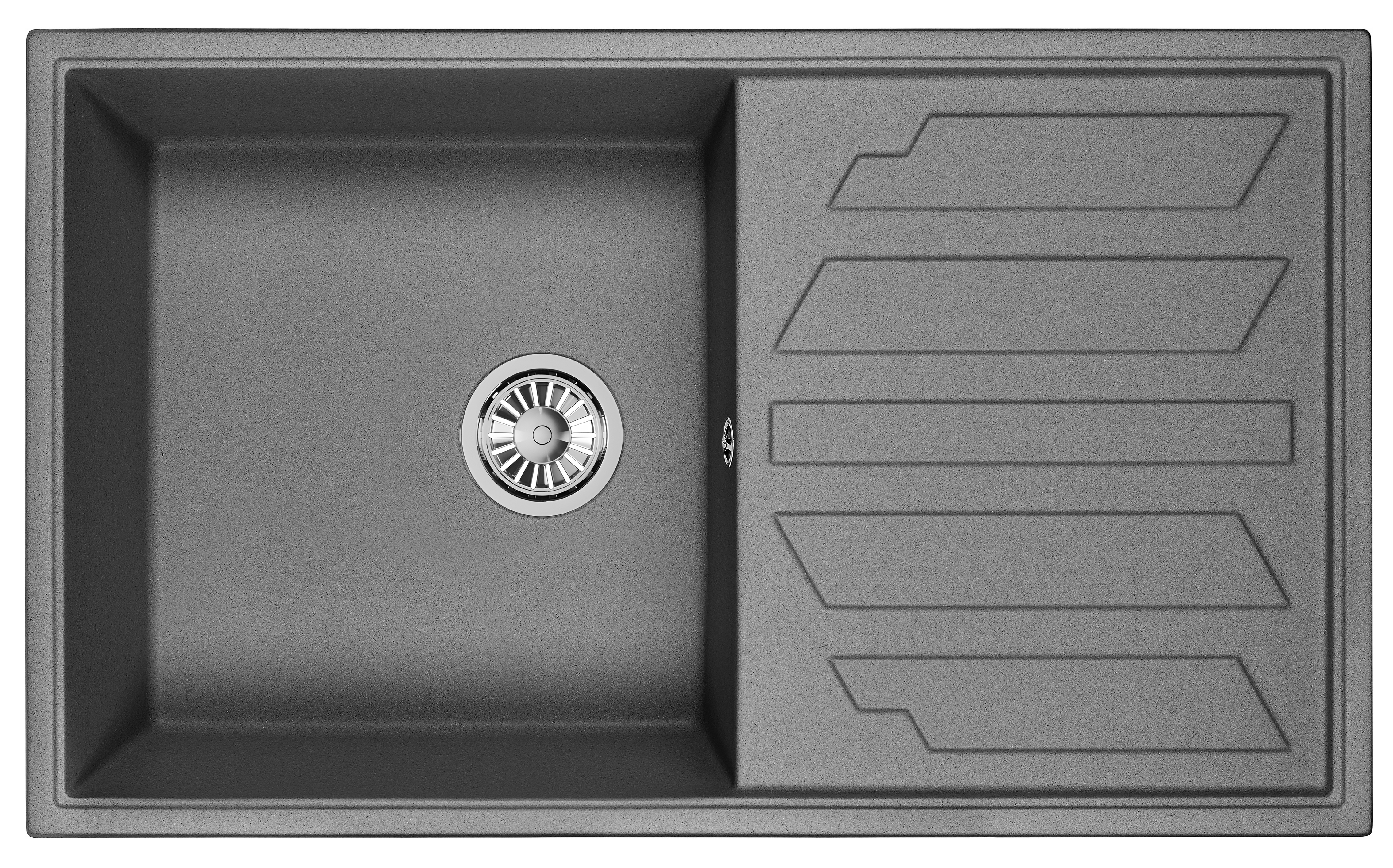 8601, ГРАФИТ (ЧЁРНО-СЕРЫЙ), кухонная мойка, кварц
