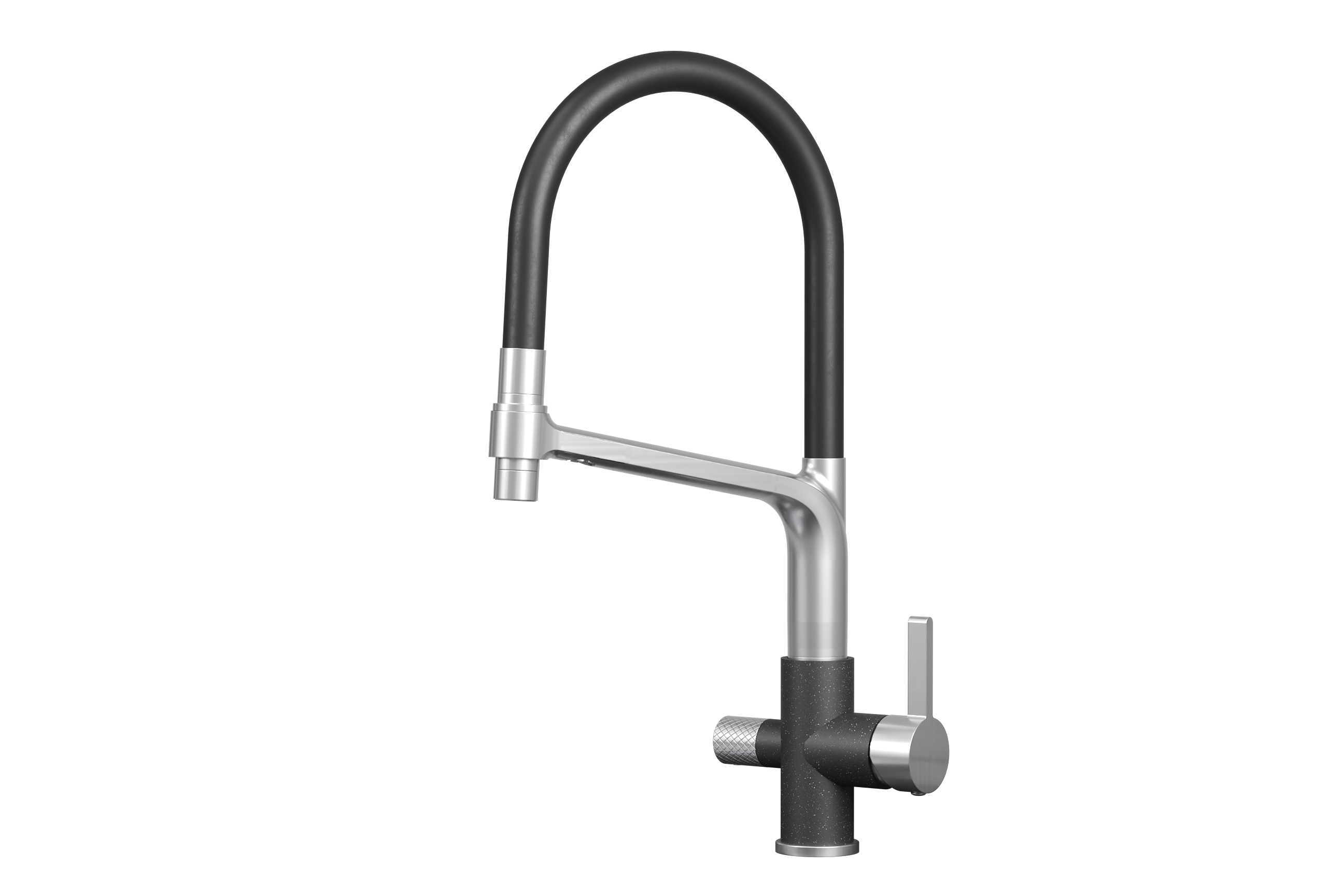 5083, ЧЁРНЫЙ, СМЕСИТЕЛЬ КУХОННЫЙ