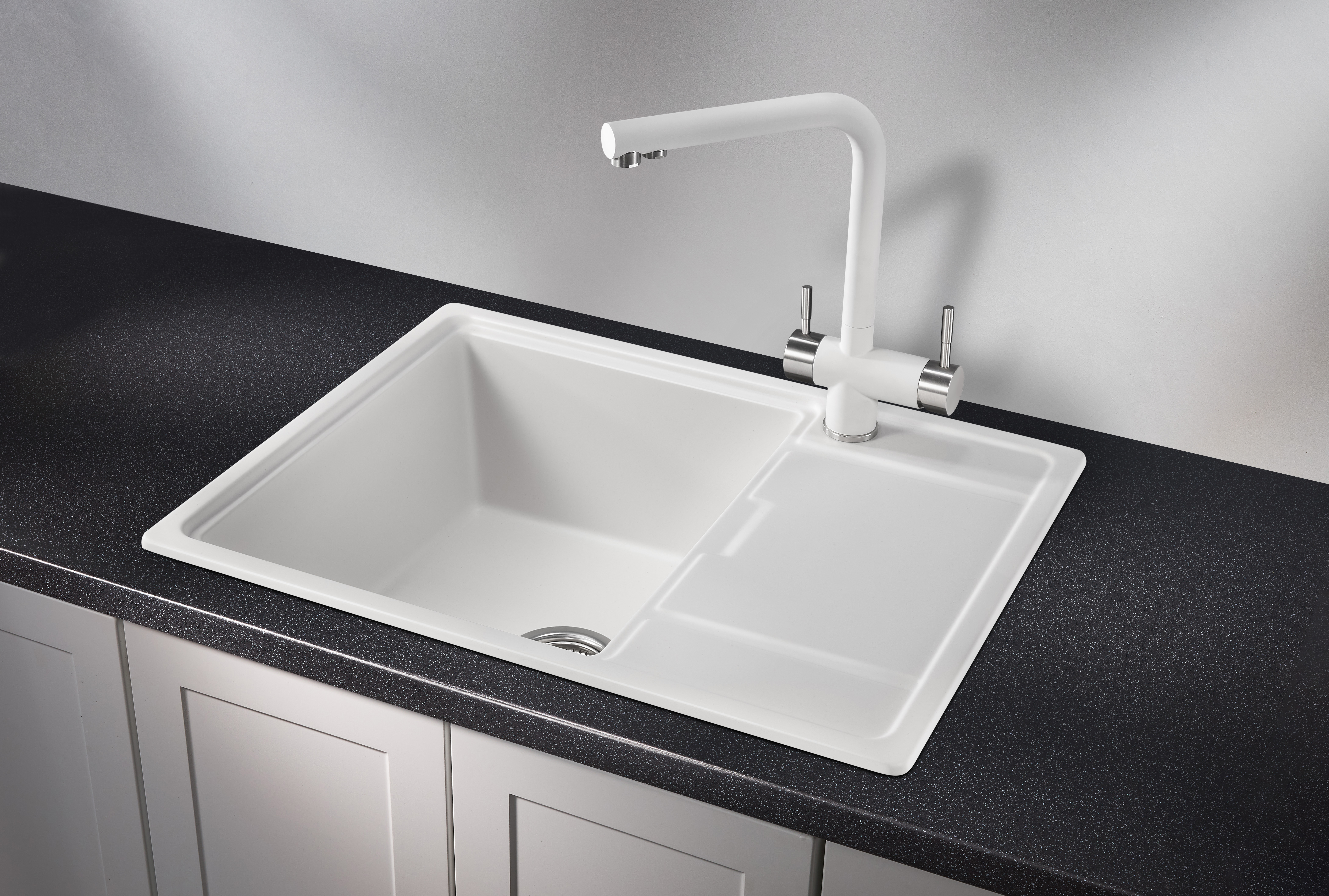 6503, АРКТИК (БЕЛЫЙ), кухонная мойка, кварц