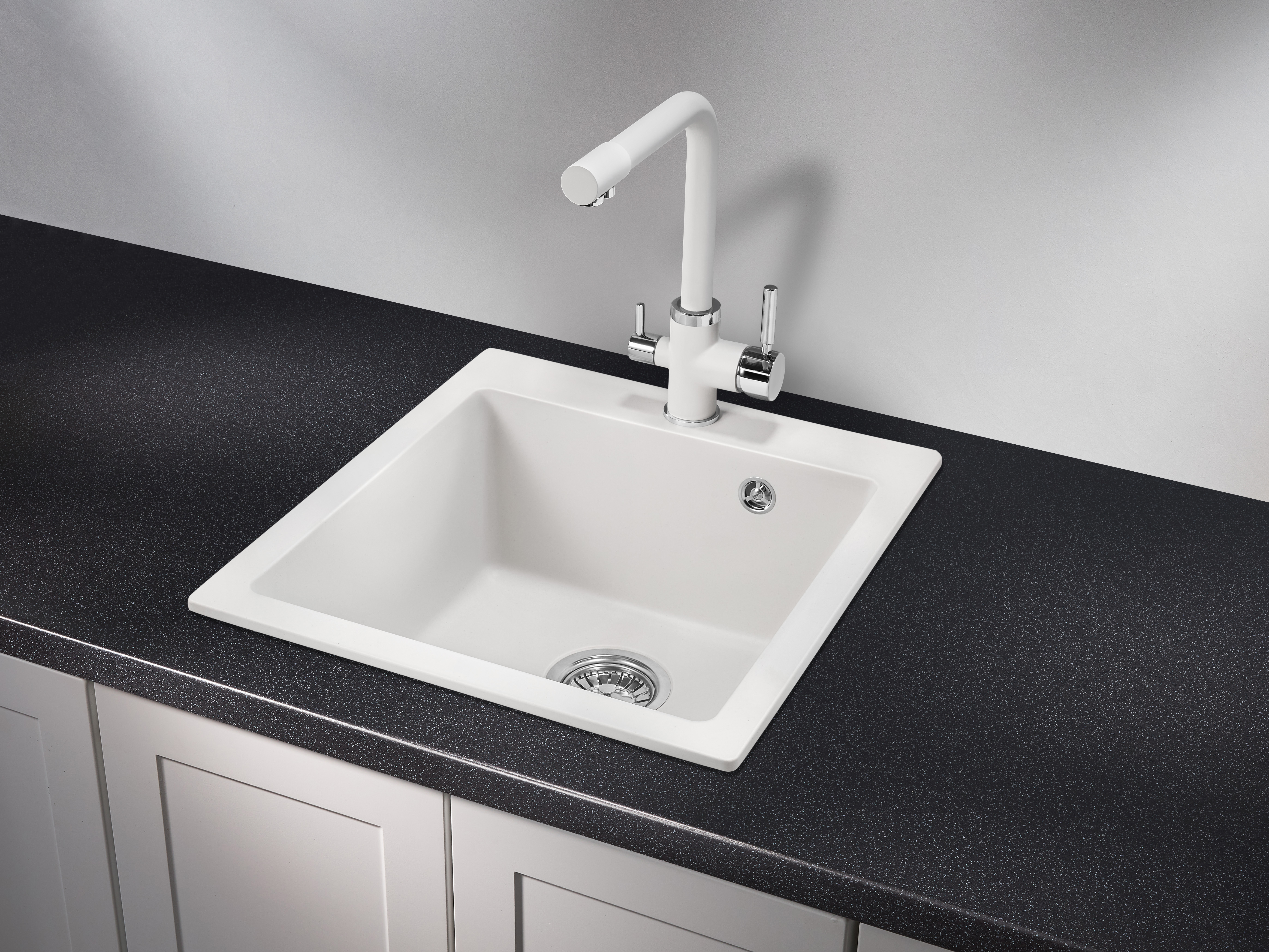 4651, АРКТИК (БЕЛЫЙ), кухонная мойка, кварц
