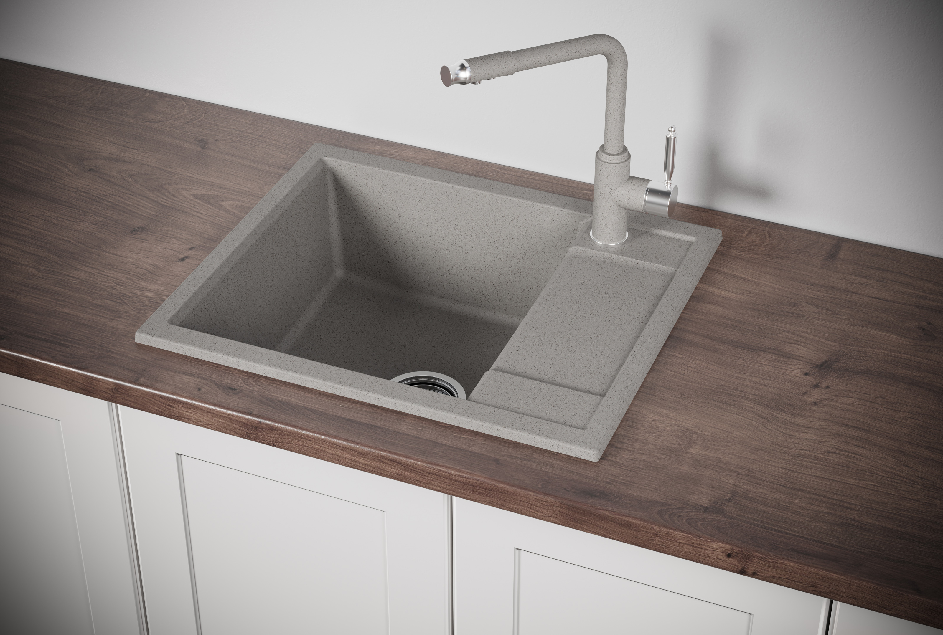 6002, БАЗАЛЬТ, кухонная мойка, кварц