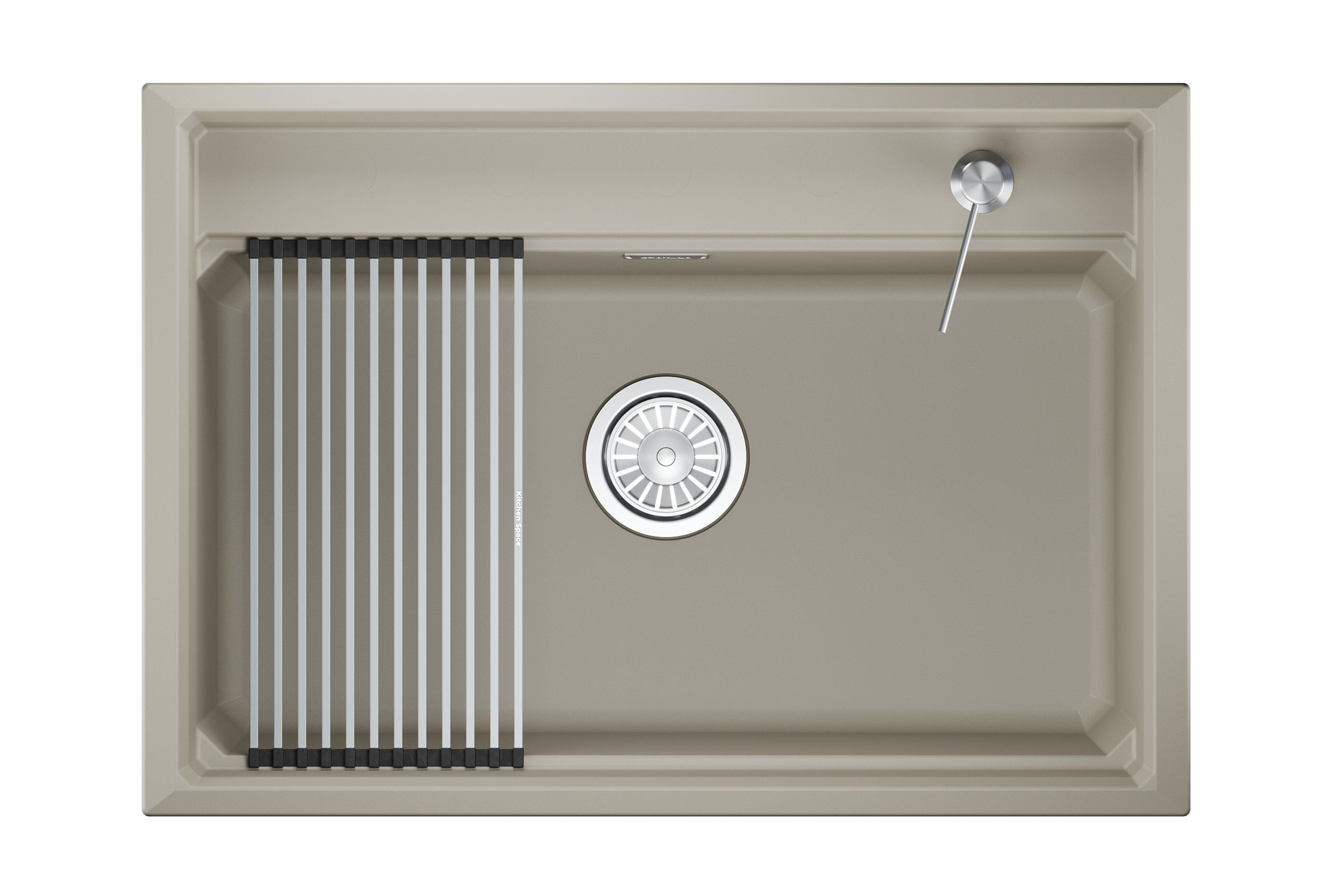 7301i,КРЕМАН, кухонная мойка, кварц KITCHEN SPACE
