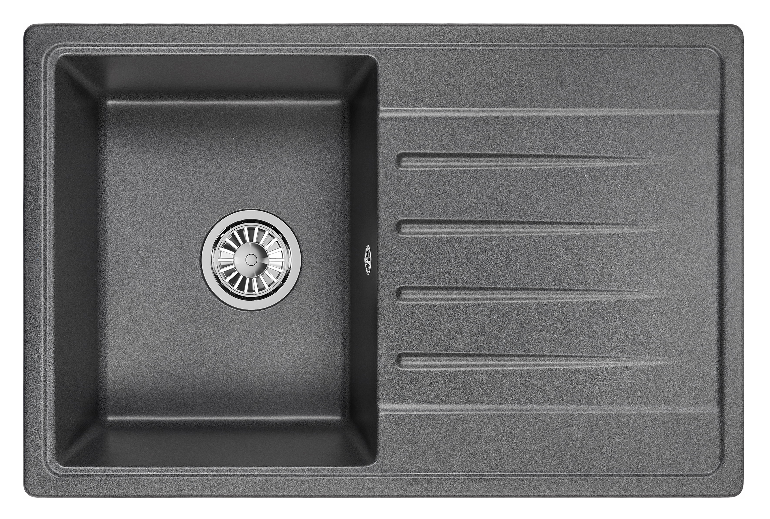 7602, ГРАФИТ, кухонная мойка, СтандАРТ кварц