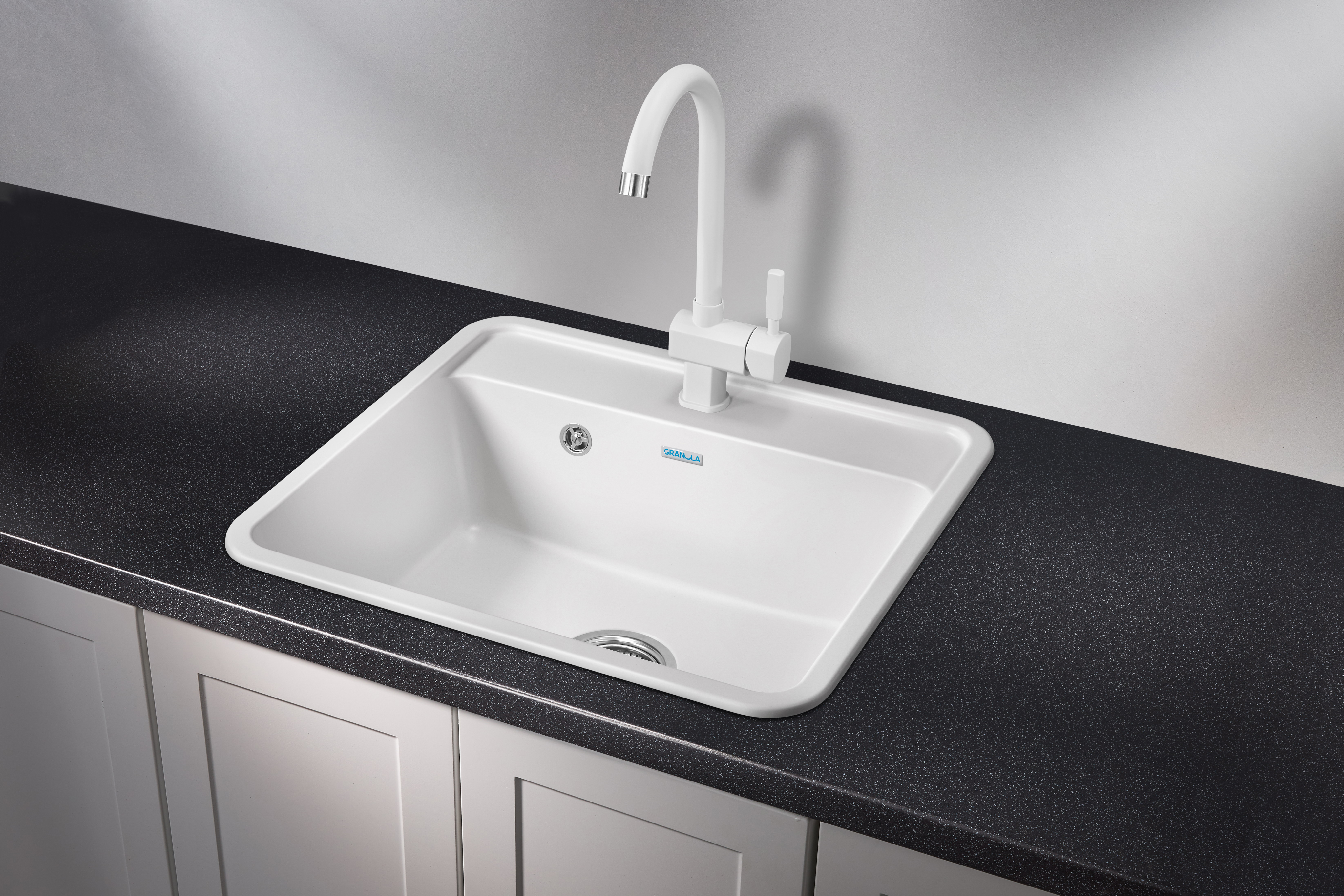 5601, БЕЛЫЙ, кухонная мойка, СтандАРТ кварц