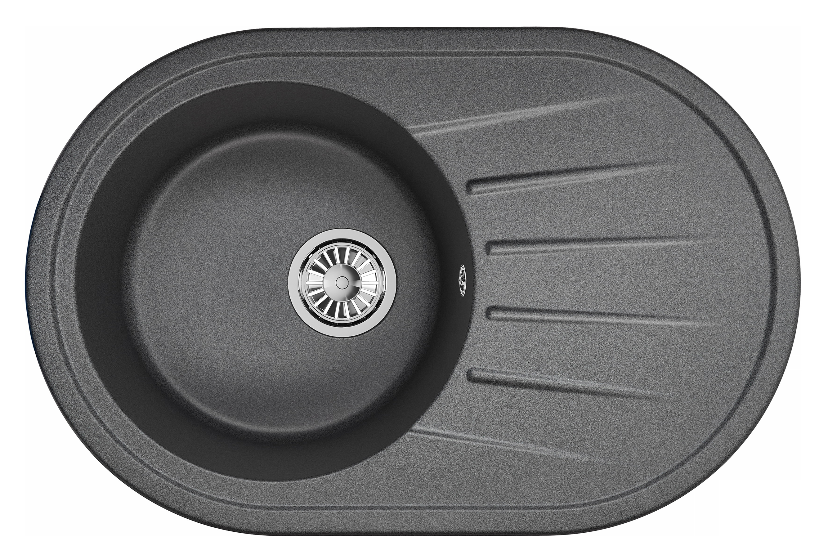 7601, ГРАФИТ, кухонная мойка, СтандАРТ кварц