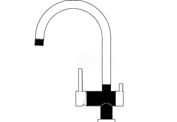 3168,  СМЕСИТЕЛЬ КУХОННЫЙ