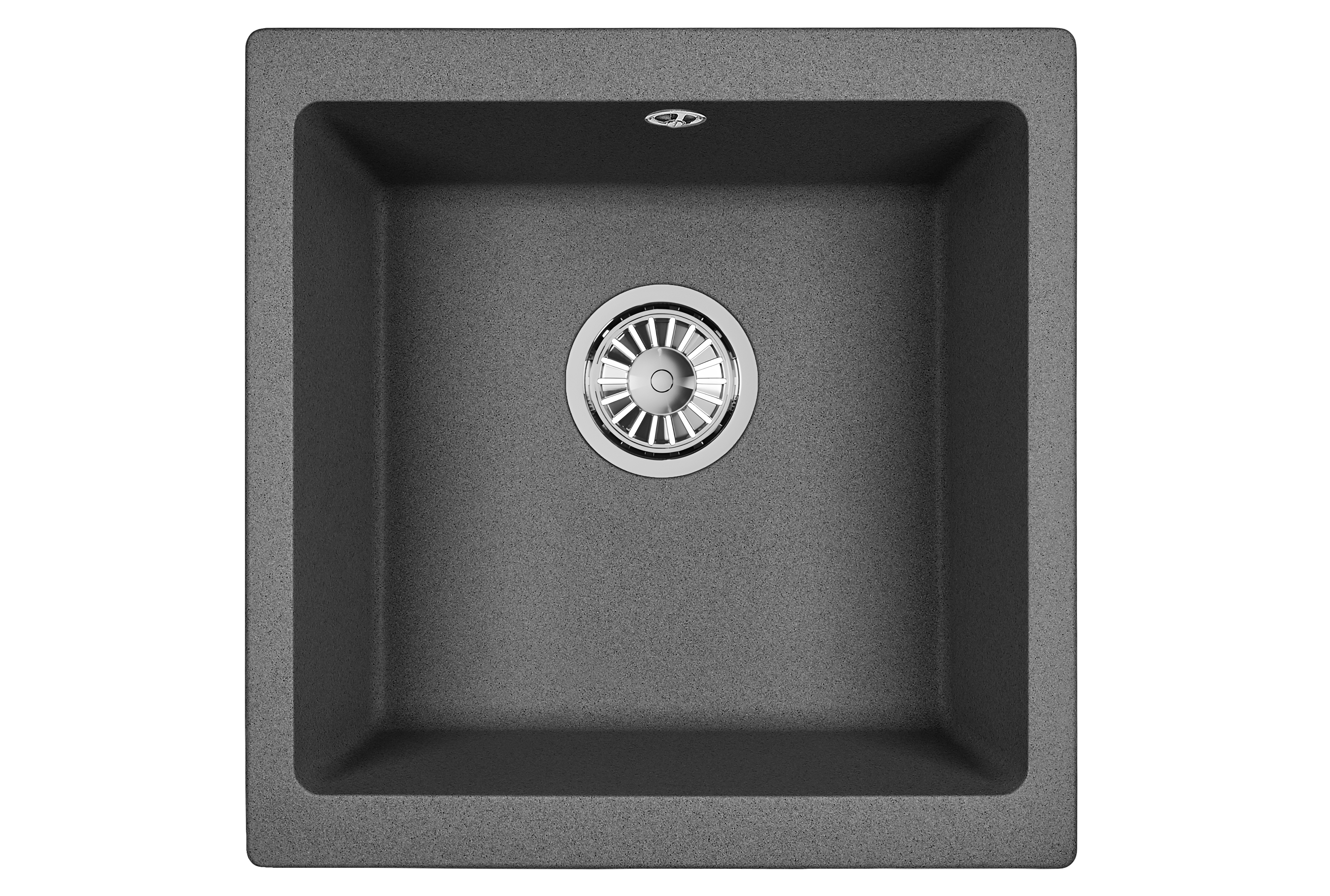 4451, ГРАФИТ (ЧЁРНО-СЕРЫЙ), кухонная мойка, кварц