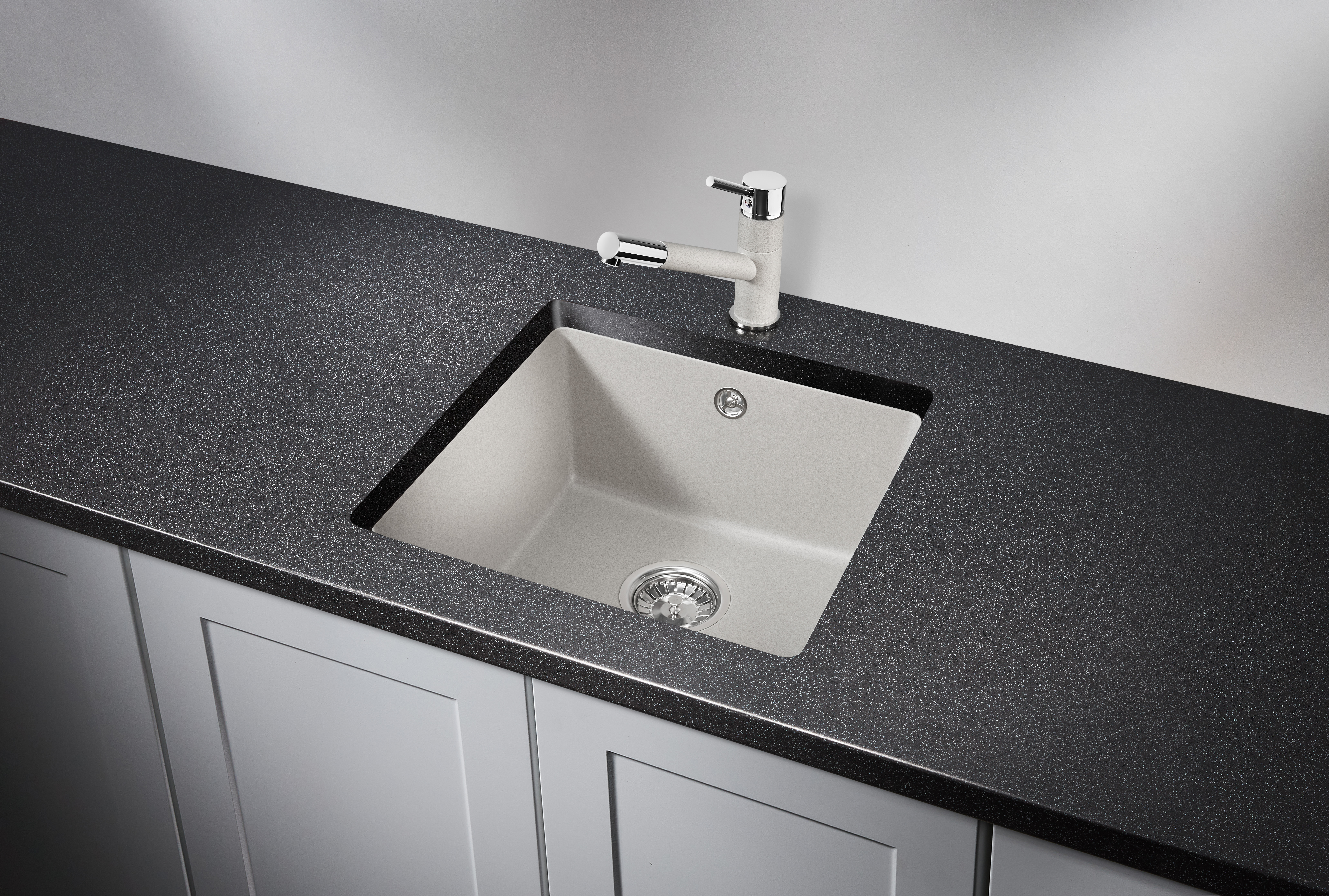 4451, БАЗАЛЬТ, кухонная мойка, кварц