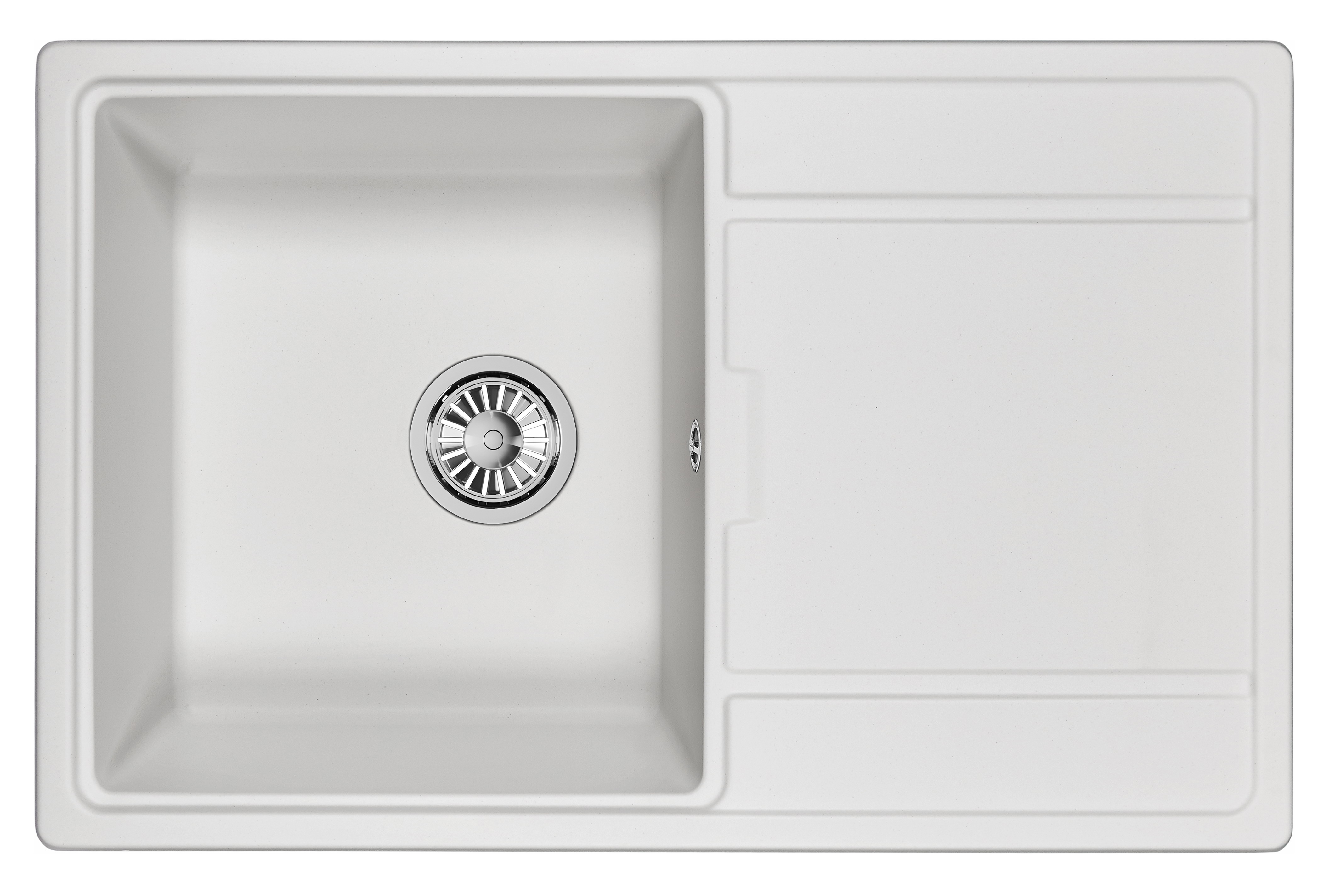 7804, АРКТИК (БЕЛЫЙ), кухонная мойка, кварц