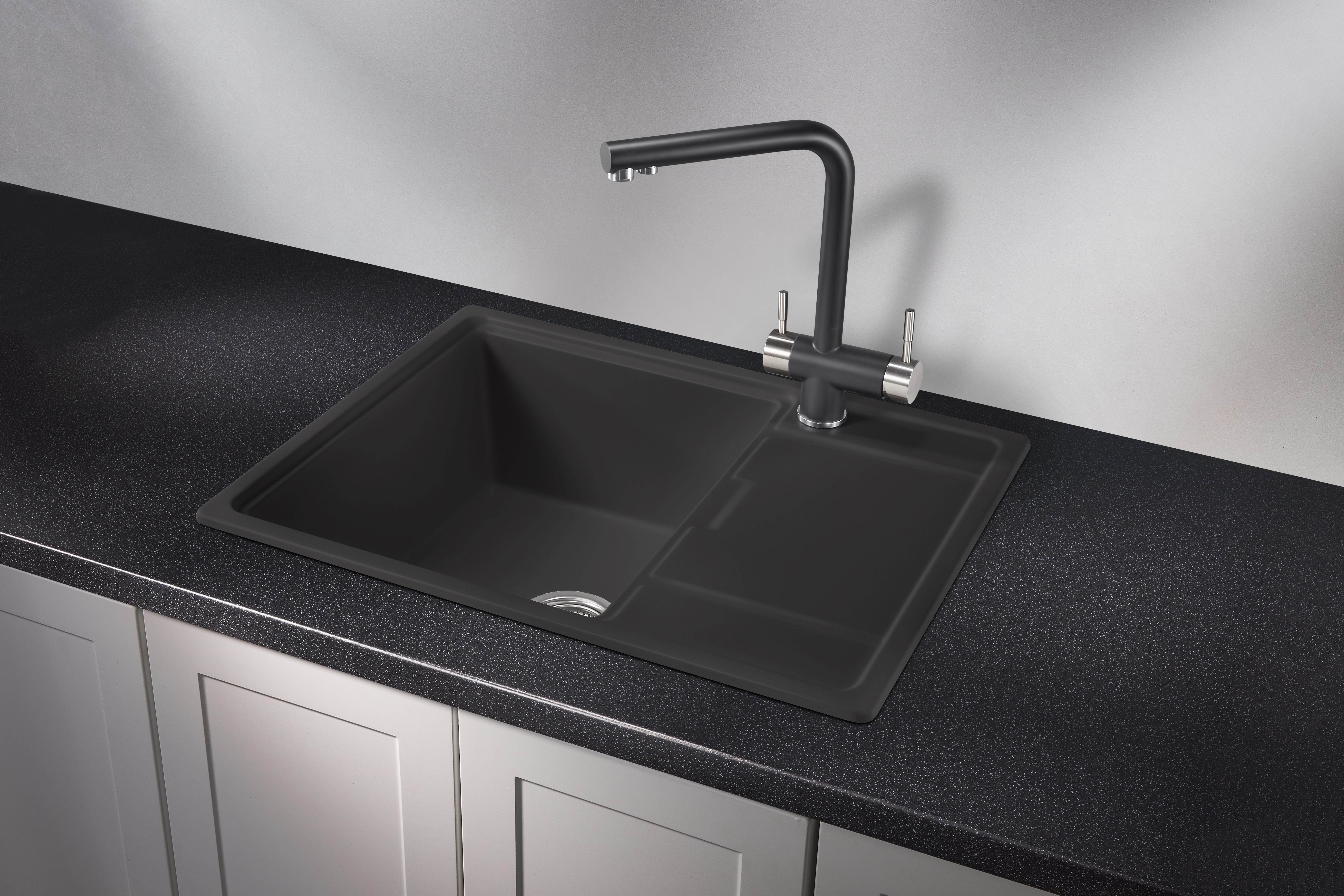 6503, ТУРМАЛИН, кухонная мойка, кварц