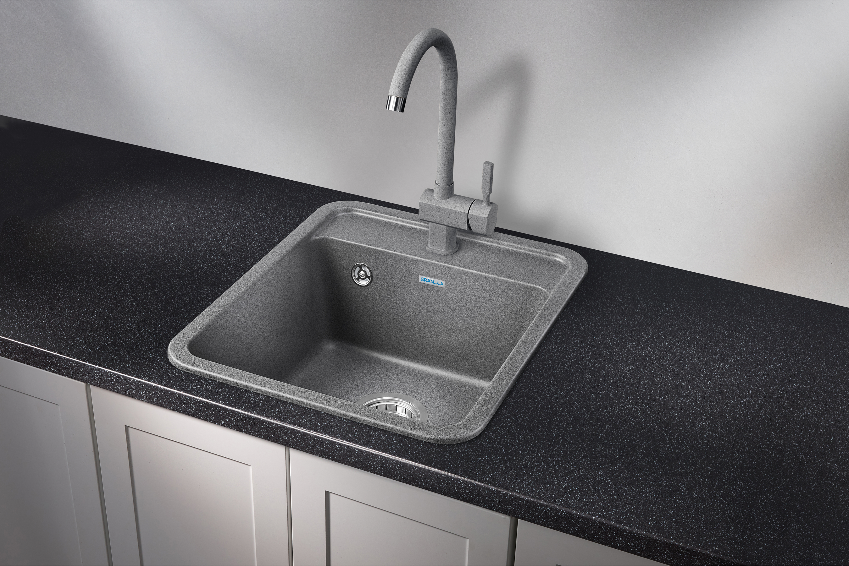 4202, ГРАФИТ, кухонная мойка, СтандАРТ кварц