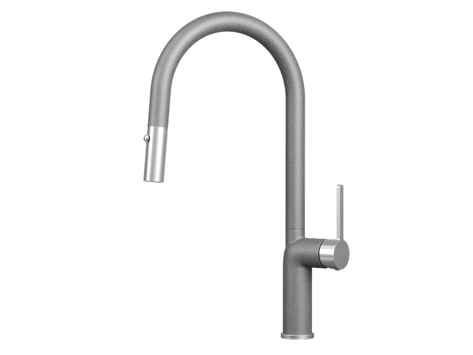 9010, ГРАФИТ (ЧЁРНО-СЕРЫЙ), СМЕСИТЕЛЬ КУХОННЫЙ