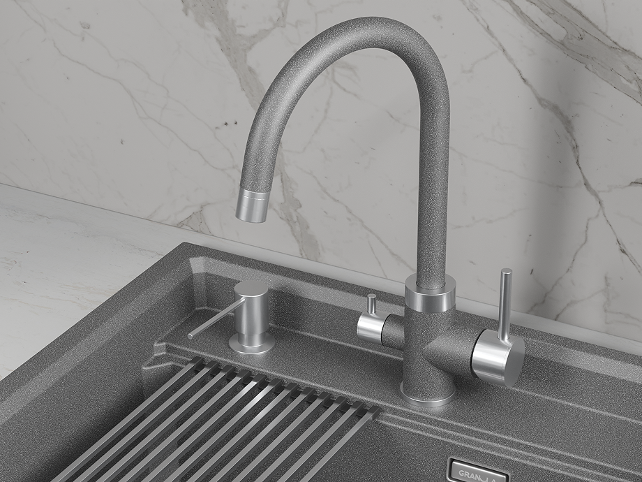 5169, ГРАФИТ, СМЕСИТЕЛЬ КУХОННЫЙ