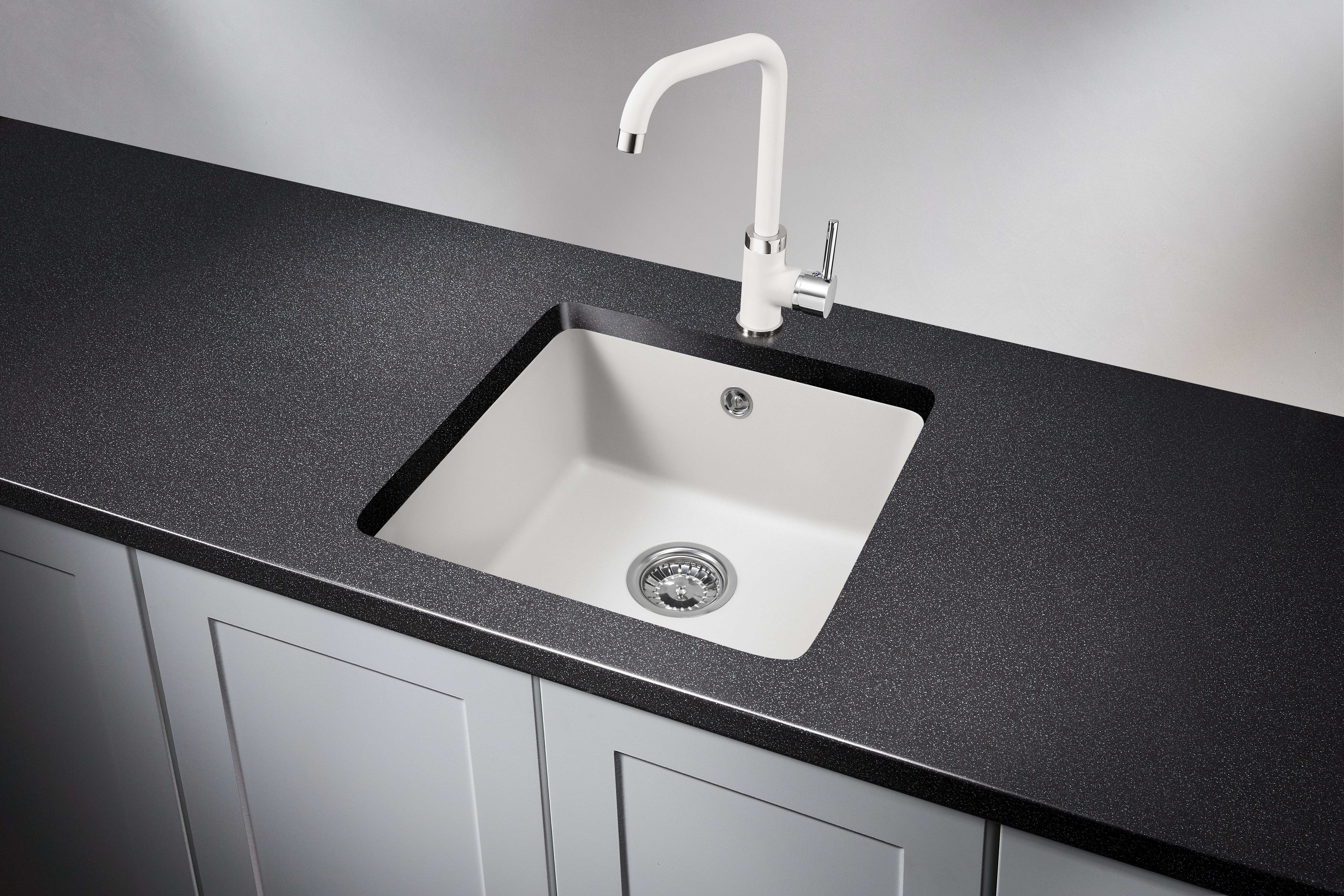 3801, АРКТИК (БЕЛЫЙ), кухонная мойка, кварц