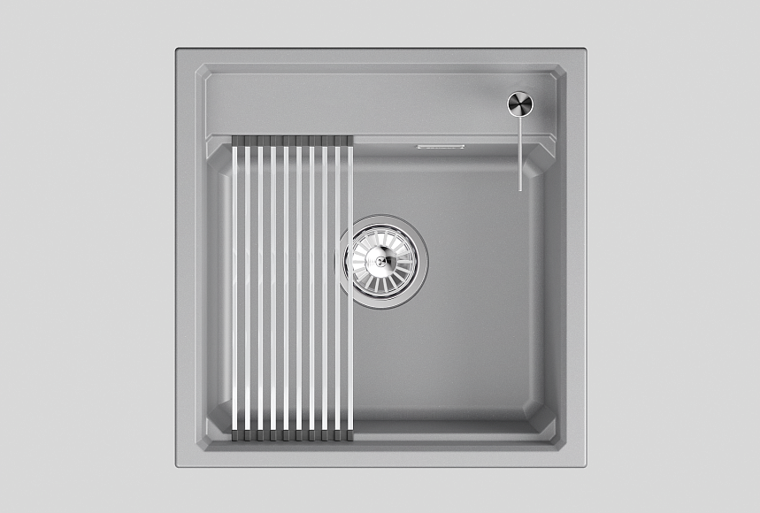 KS-5002i, АЛЮМИНИУМ  кухонная мойка, кварц KS-5002i, АЛЮМИНИУМ  кухонная мойка, кварц