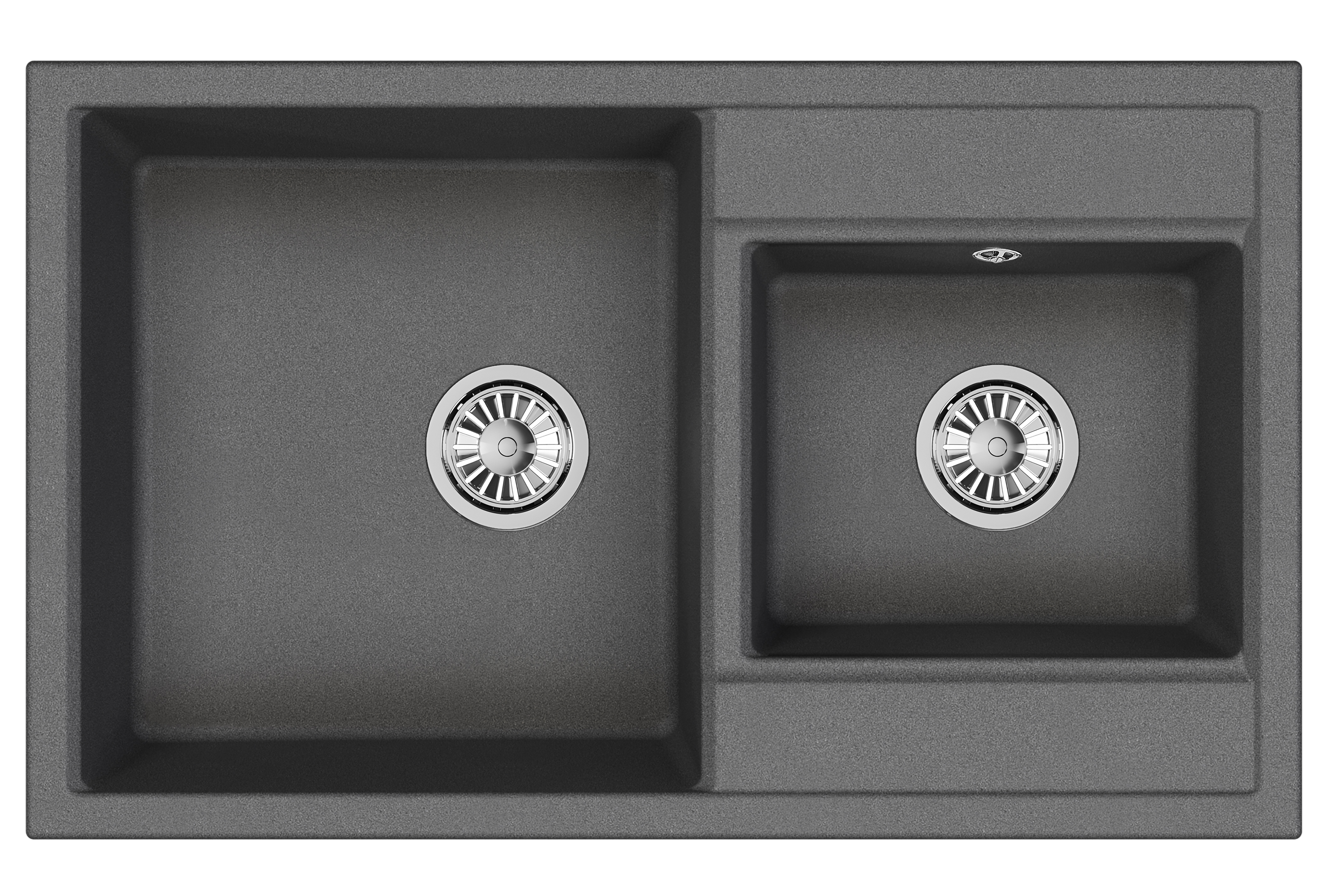 8201, ГРАФИТ (ЧЁРНО-СЕРЫЙ), кухонная мойка, кварц