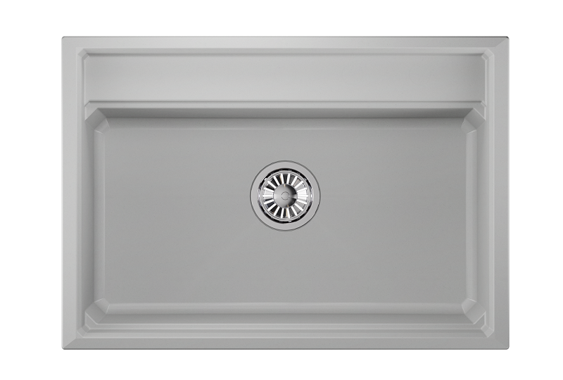 KS-7301, АРКТИК (БЕЛЫЙ), кухонная мойка, кварц