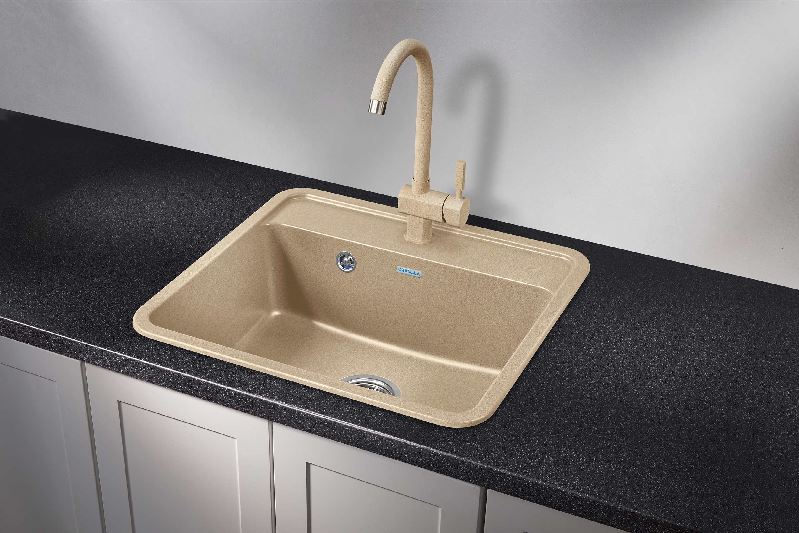 5601, БЕЖЕВЫЙ, кухонная мойка, СтандАРТ кварц