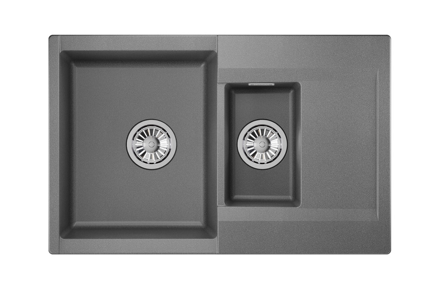 ES-7808, ГРАФИТ, кухонная мойка, кварц, ESTETICA