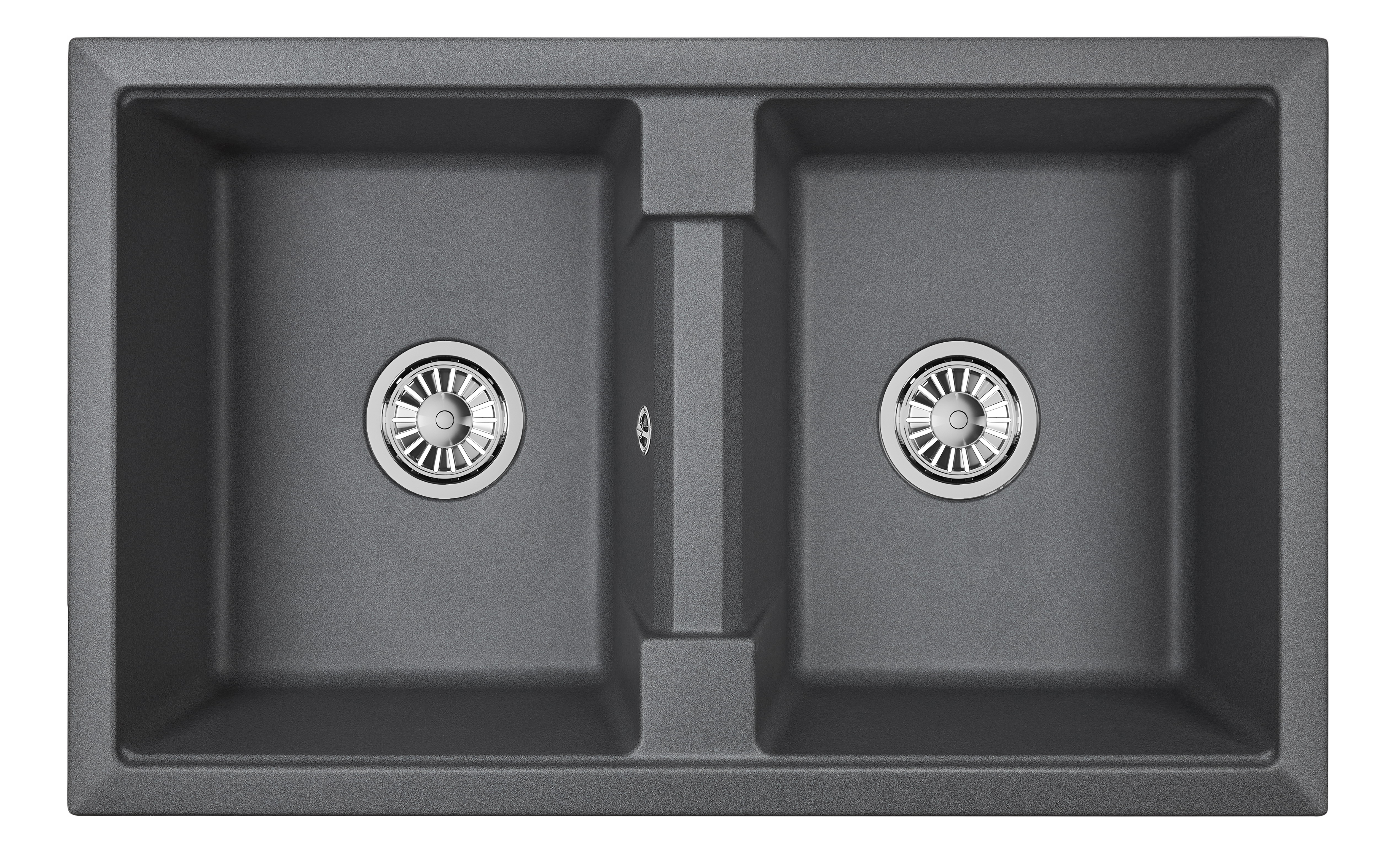 8101, ГРАФИТ (ЧЁРНО-СЕРЫЙ), кухонная мойка, кварц