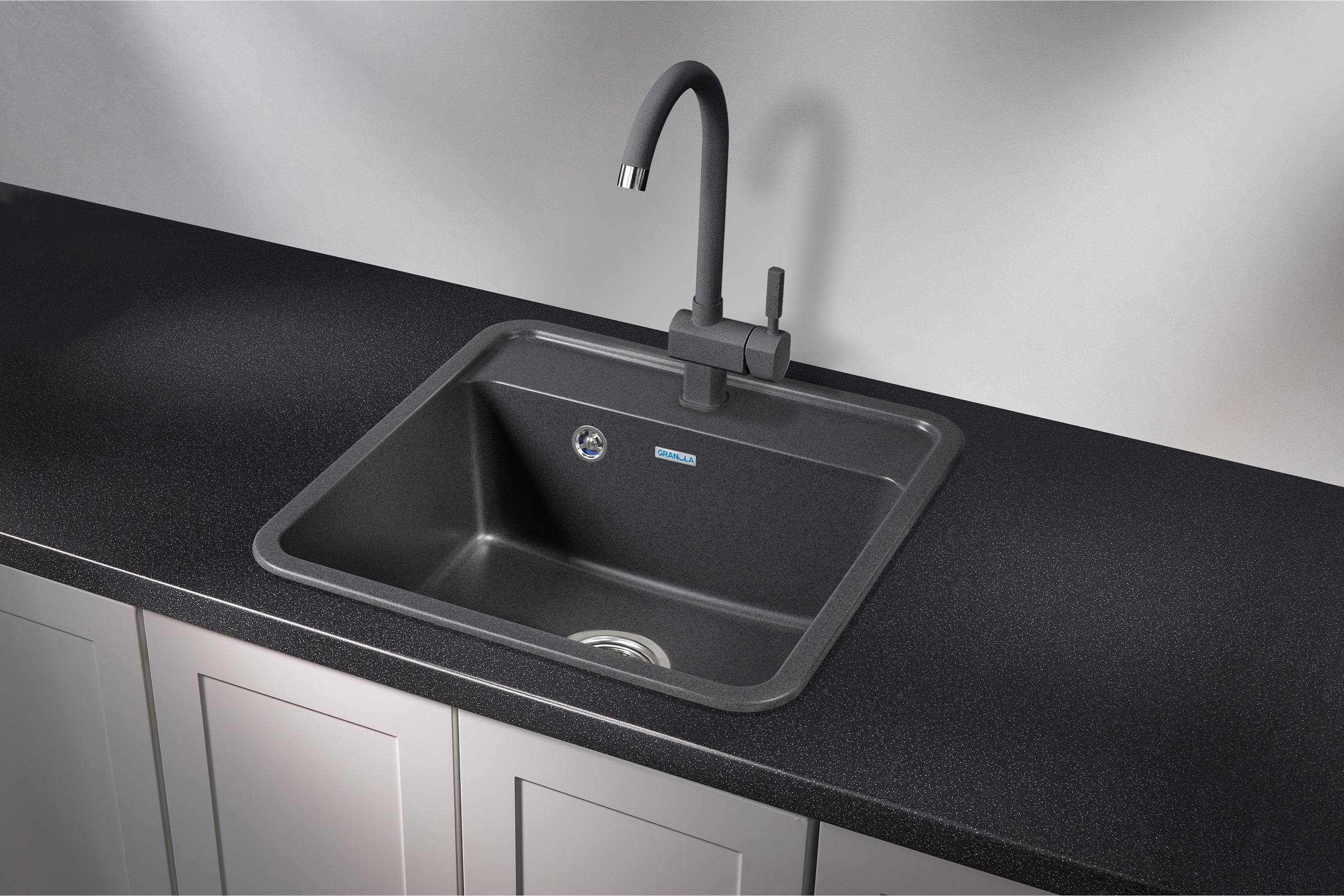 5001, ГРАФИТ, кухонная мойка, СтандАРТ кварц