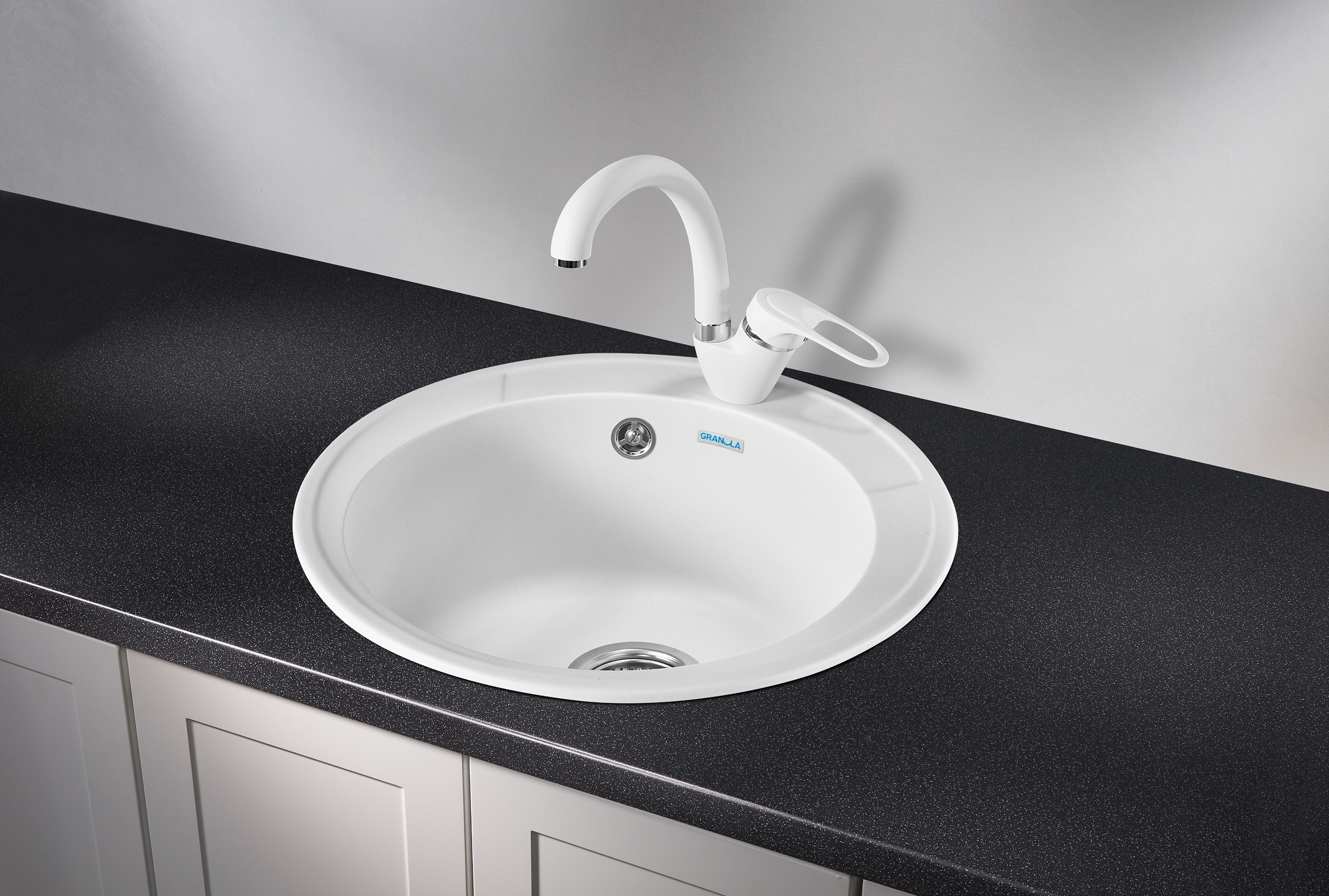 4802, БЕЛЫЙ, кухонная мойка, СтандАРТ кварц