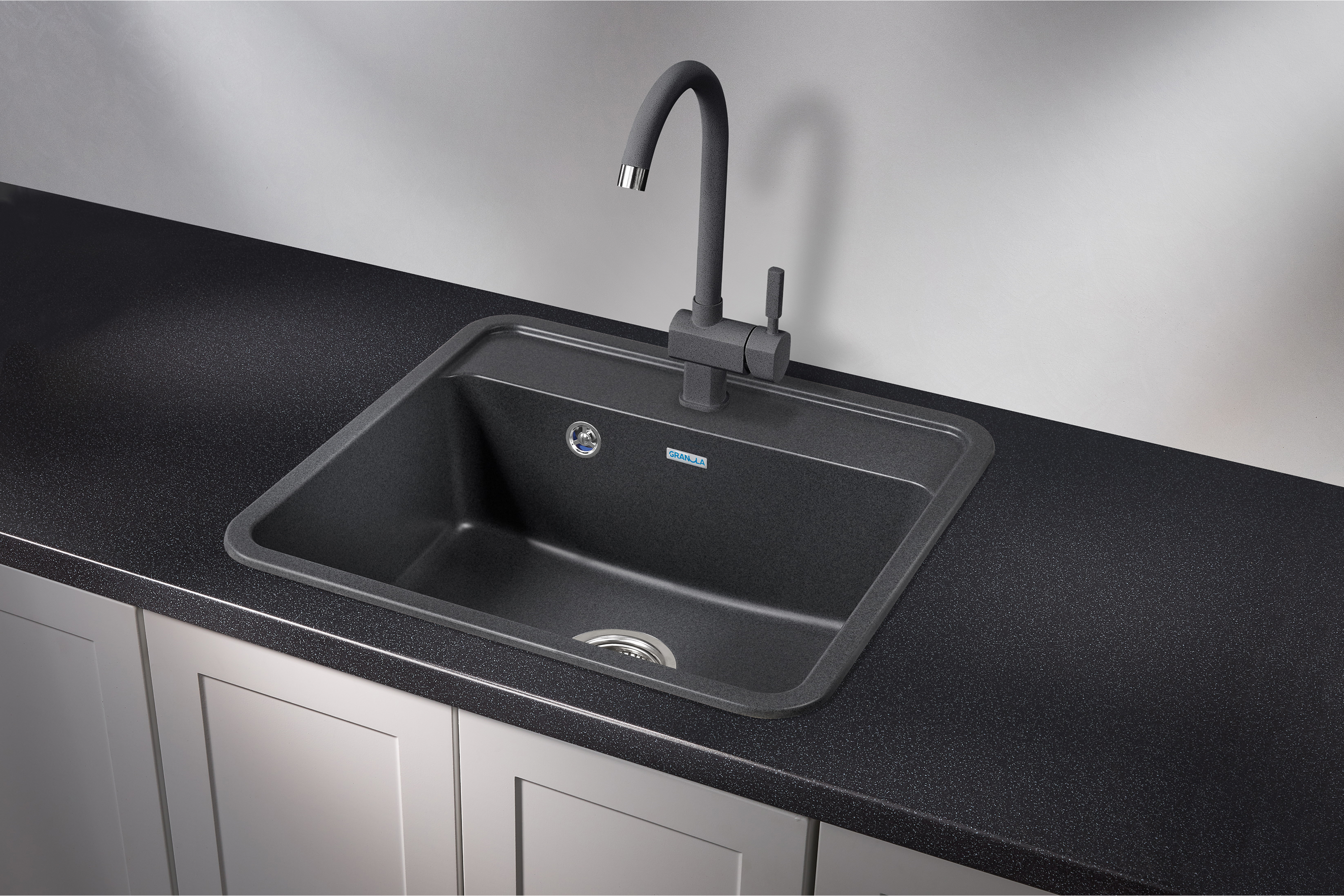 5601, ГРАФИТ, кухонная мойка, СтандАРТ кварц