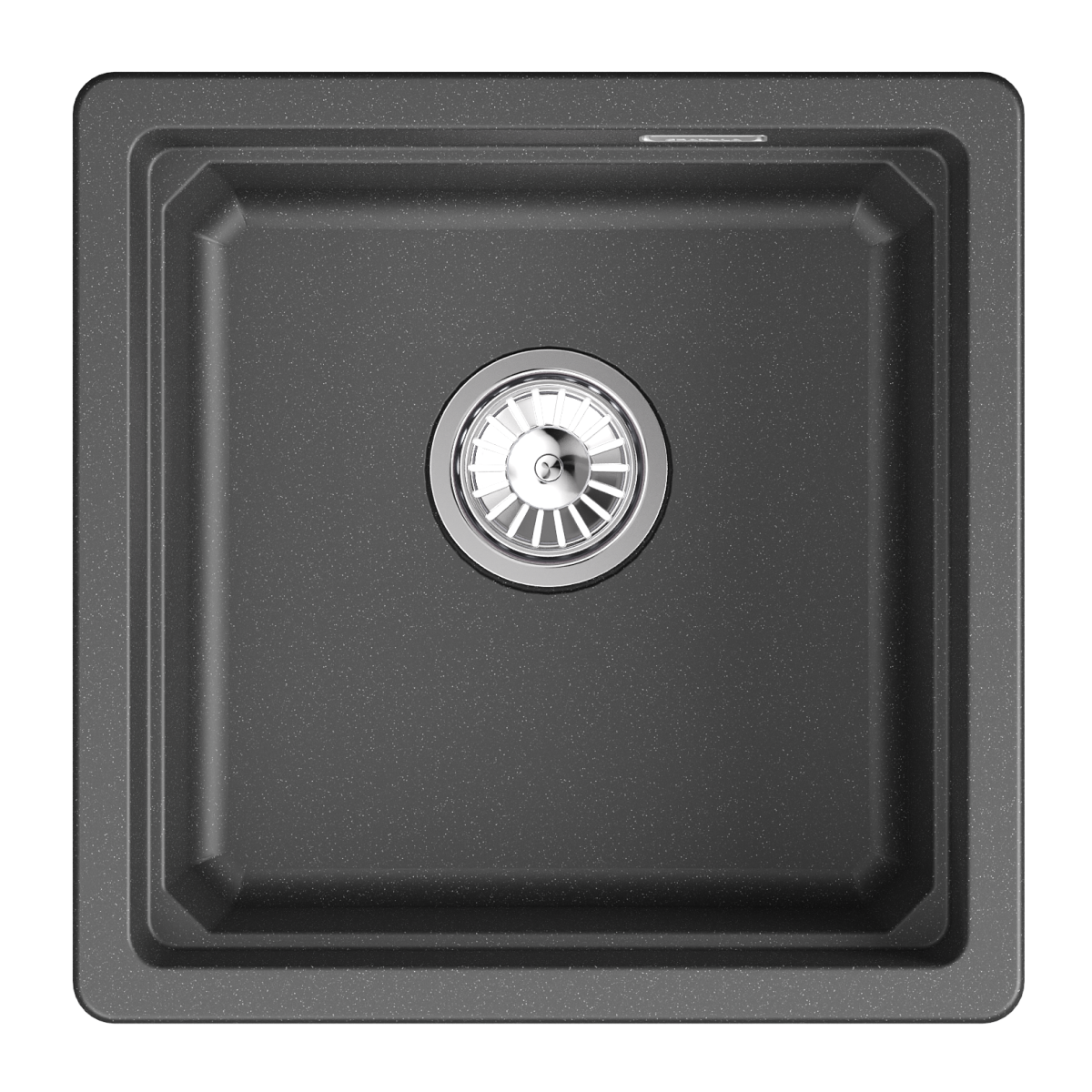 KS-4501iU, ЧЁРНЫЙ, кухонная мойка, кварц