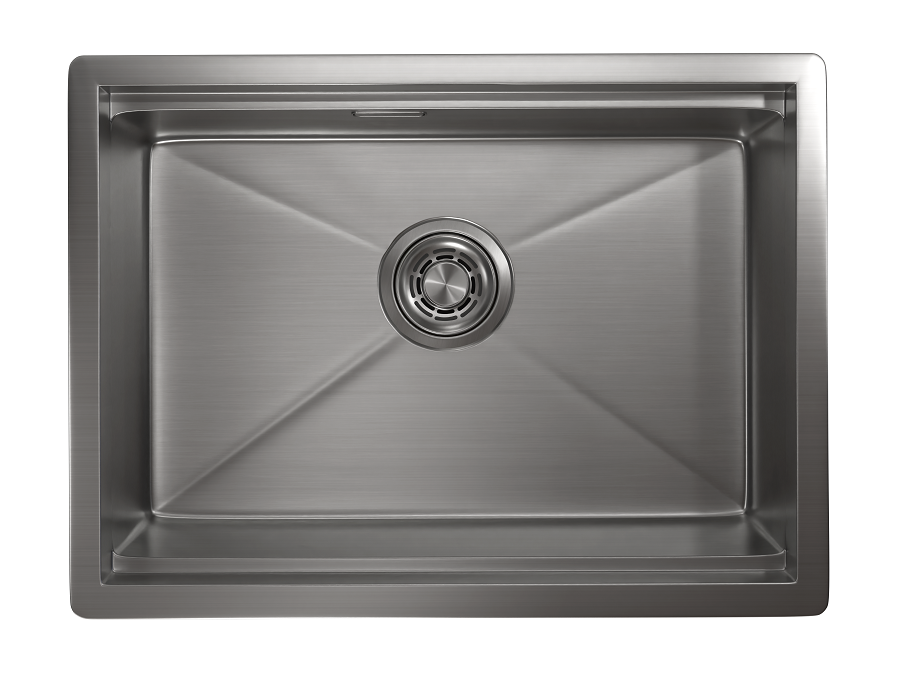 KS-6045U, СТАЛЬ САТИН, стальная кухонная мойка KITCHEN SPACE