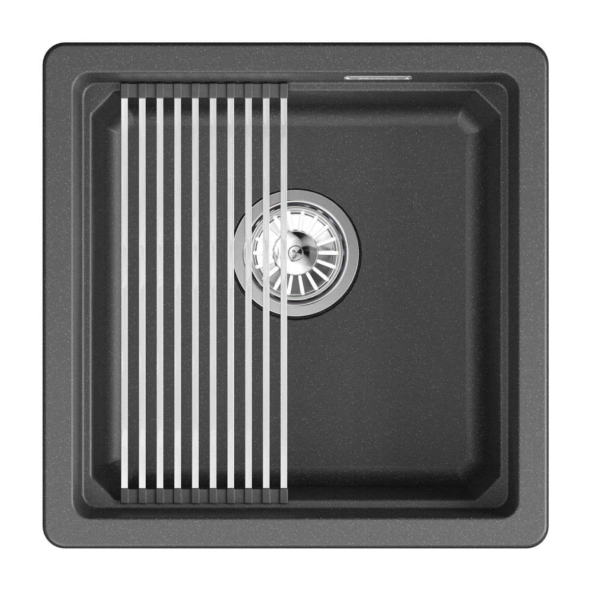 KS-4501iU, ЧЁРНЫЙ, кухонная мойка, кварц
