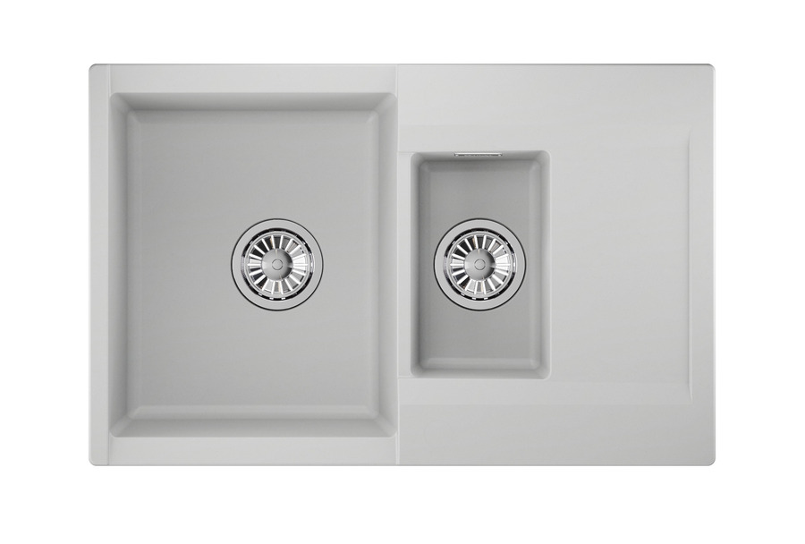 ES-7808, АРКТИК (БЕЛЫЙ), кухонная мойка, кварц, ESTETICA