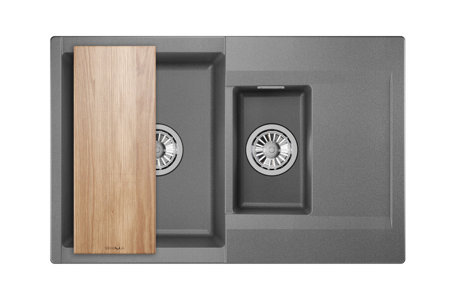 ES-7808, ГРАФИТ, кухонная мойка, кварц, ESTETICA