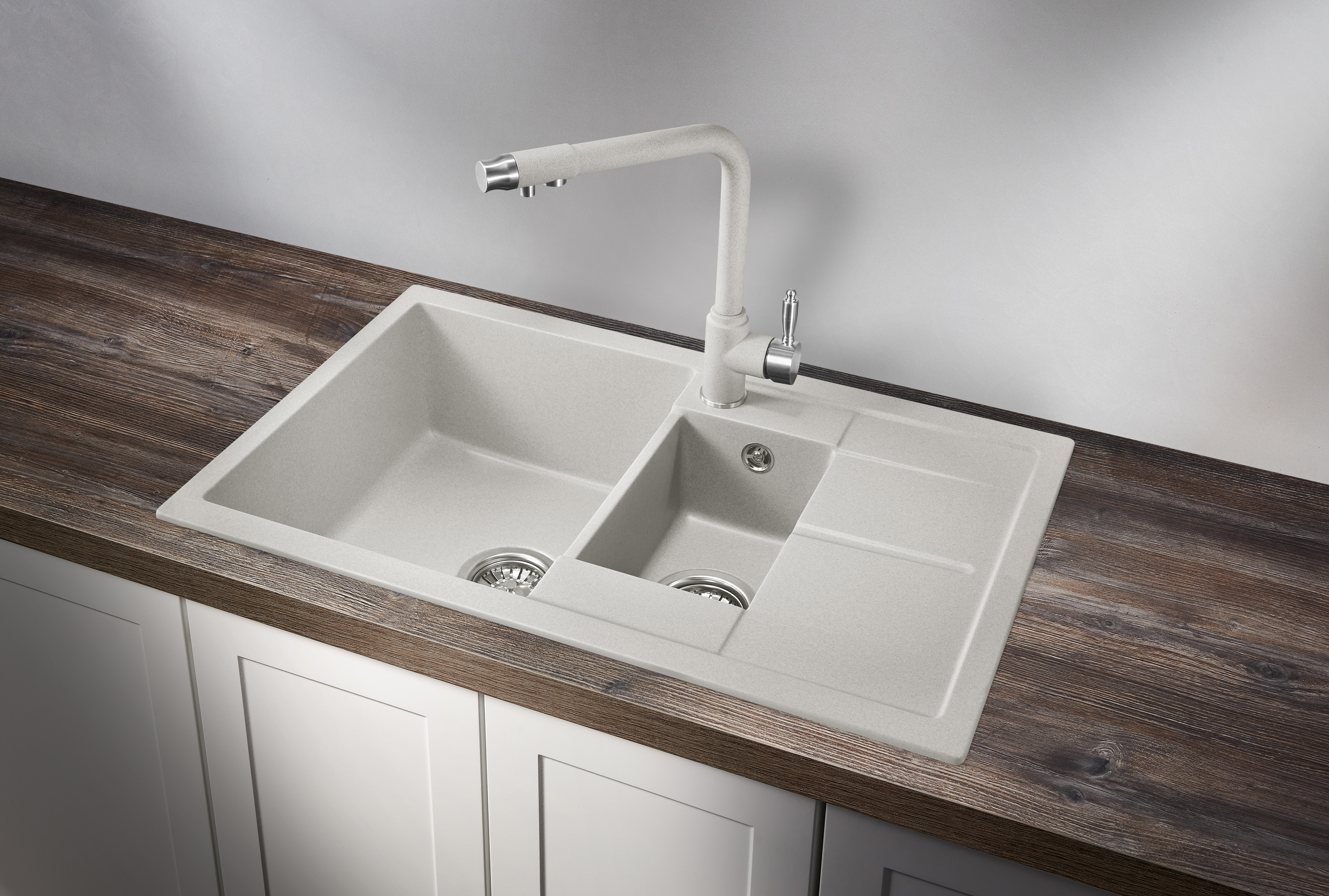 7802, БАЗАЛЬТ, кухонная мойка, кварц