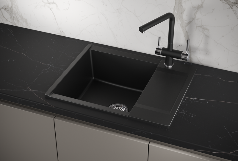 ES-6202, ТУРМАЛИН, кухонная мойка, кварц, ESTETICA