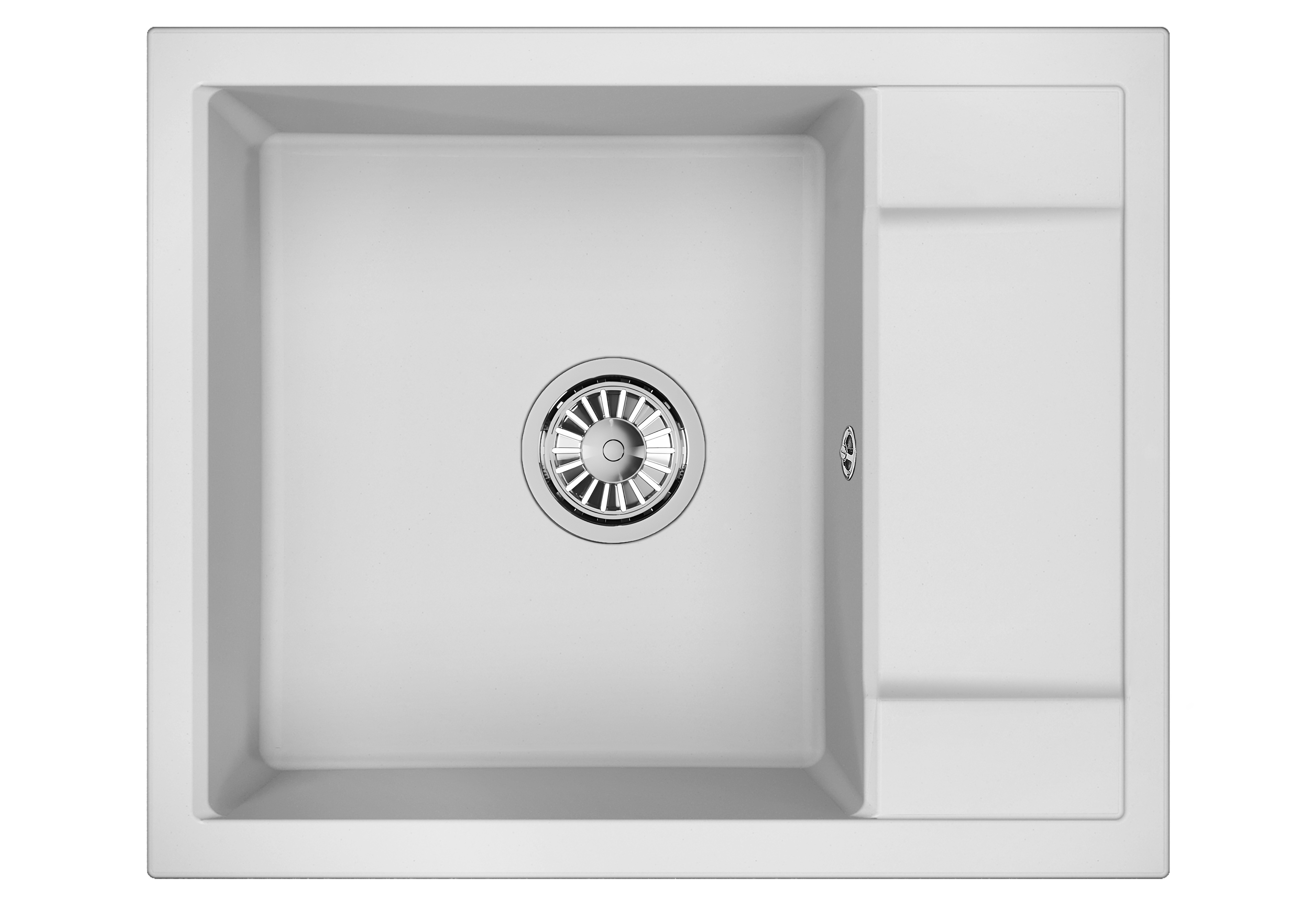6002, АРКТИК (БЕЛЫЙ), кухонная мойка, кварц
