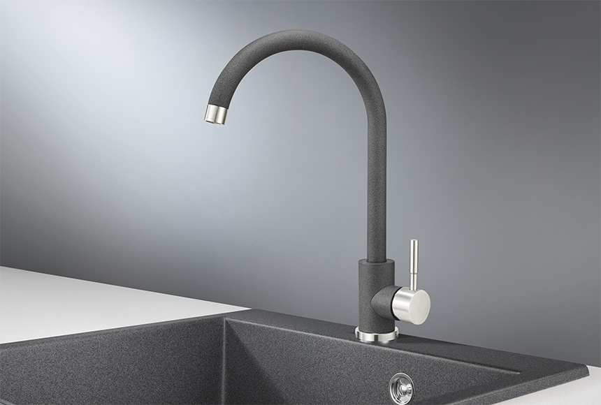 ST-4031, ГРАФИТ, СМЕСИТЕЛЬ КУХОННЫЙ