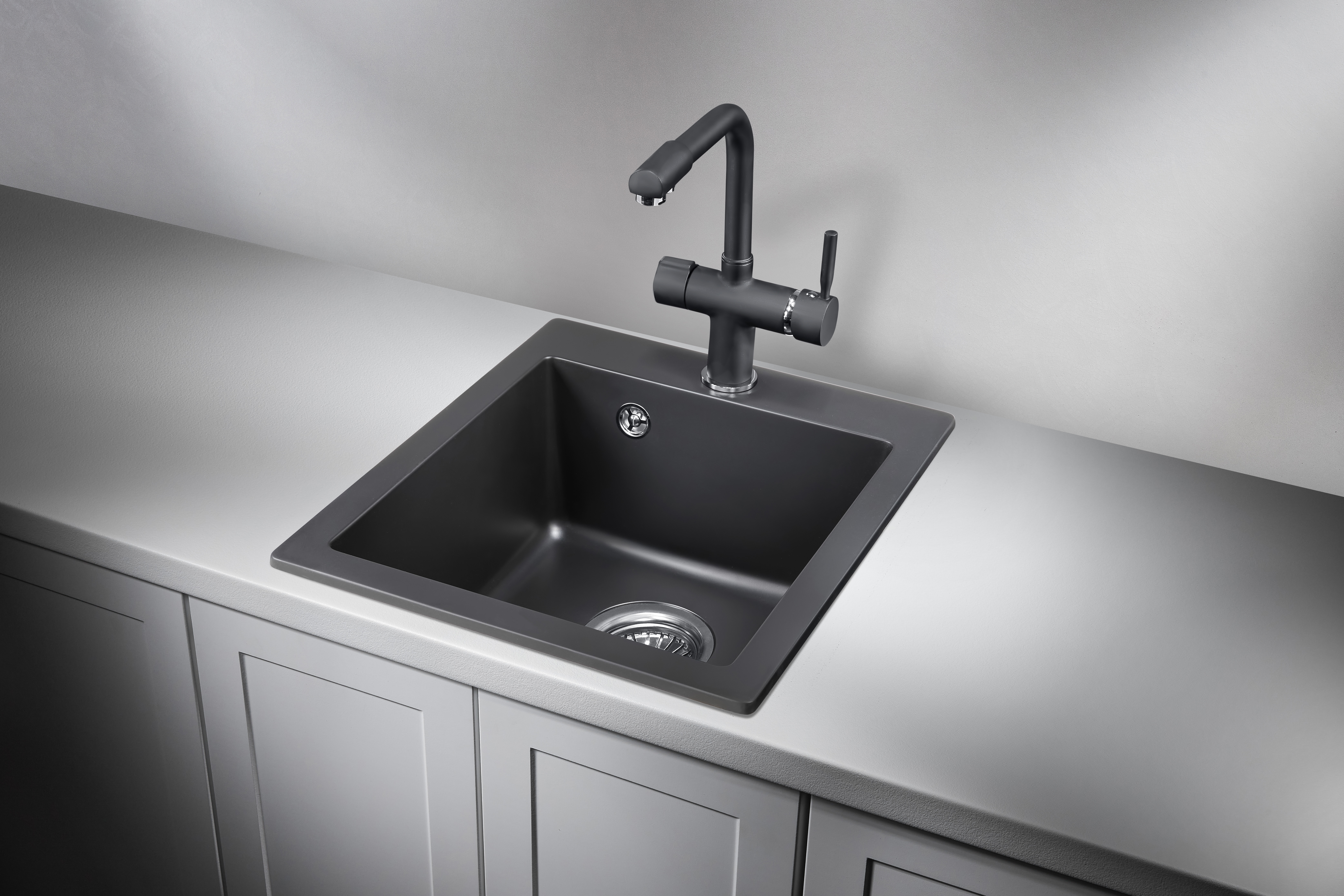 4201, ТУРМАЛИН, кухонная мойка, кварц