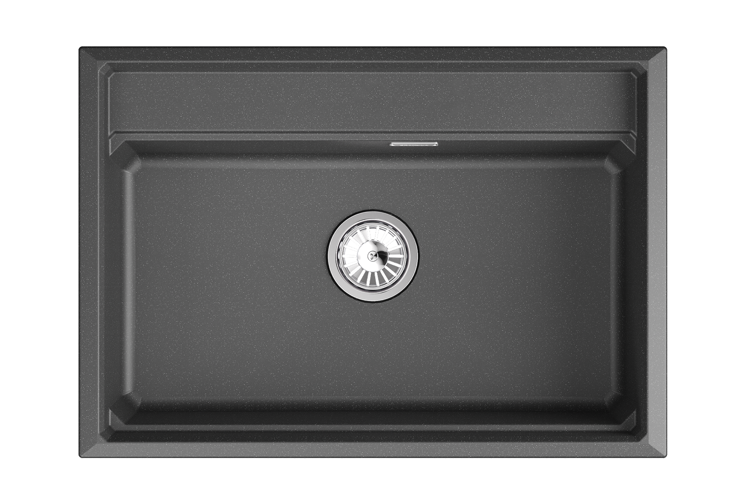 KS-7301i, ЧЁРНЫЙ  кухонная мойка, кварц