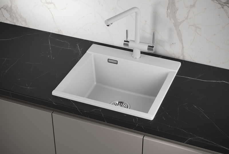 ES-5201, АРКТИК (БЕЛЫЙ), кухонная мойка, кварц, ESTETICA