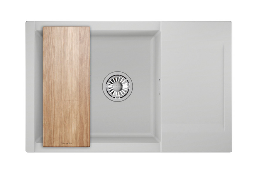 ES-7807, АРКТИК (БЕЛЫЙ), кухонная мойка, кварц, ESTETICA