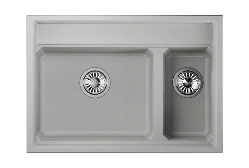 KS-7302, АРКТИК (БЕЛЫЙ), кухонная мойка, кварц