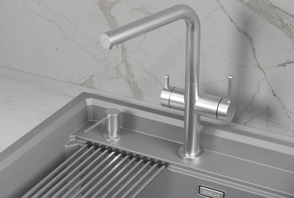 KS-8276, НЕРЖ, СМЕСИТЕЛЬ КУХОННЫЙ KITCHEN SPACE KS-8276, НЕРЖ, СМЕСИТЕЛЬ КУХОННЫЙ KITCHEN SPACE
