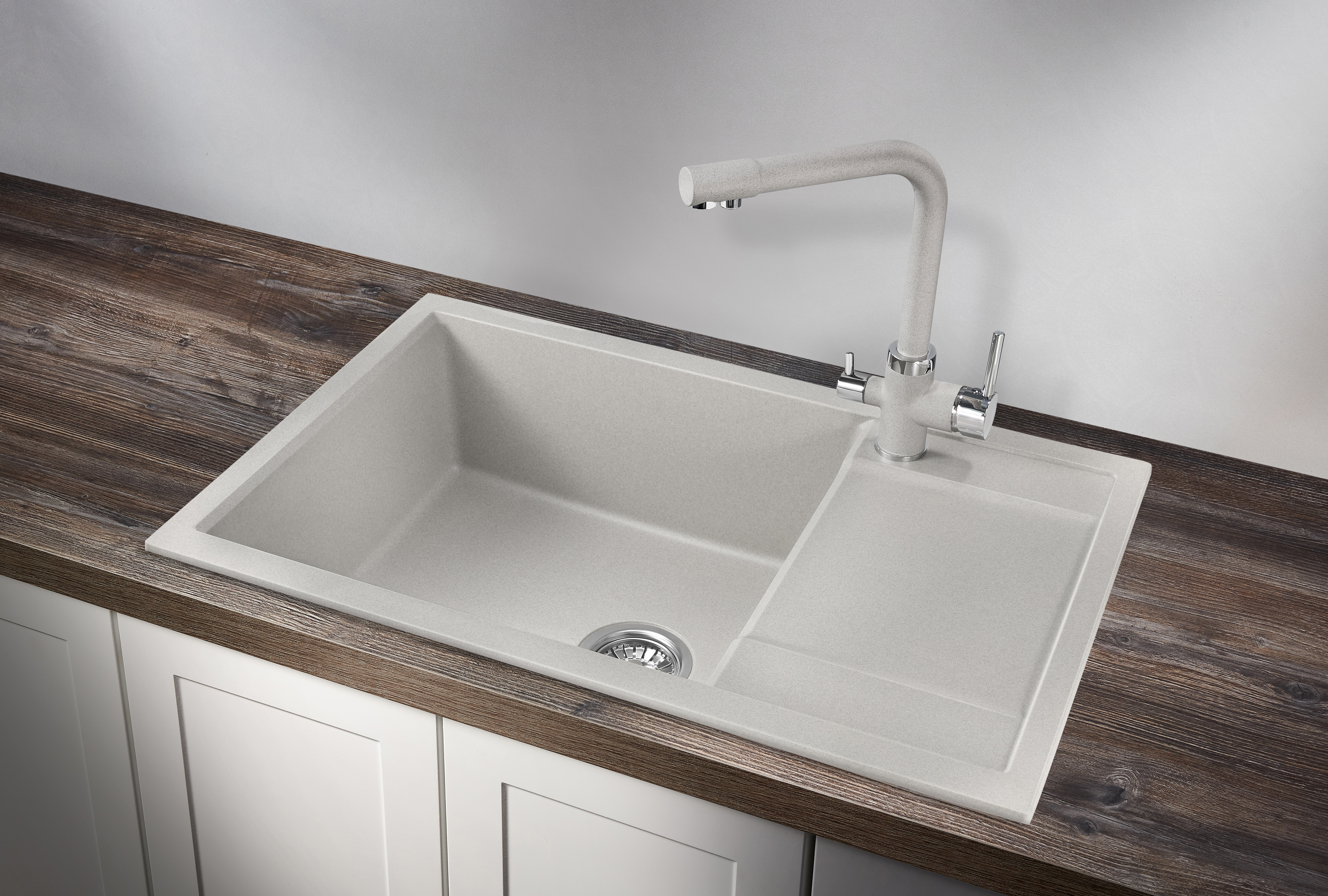 7805, БАЗАЛЬТ, кухонная мойка, кварц