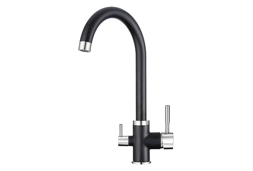 2168, ЧЁРНЫЙ, СМЕСИТЕЛЬ КУХОННЫЙ