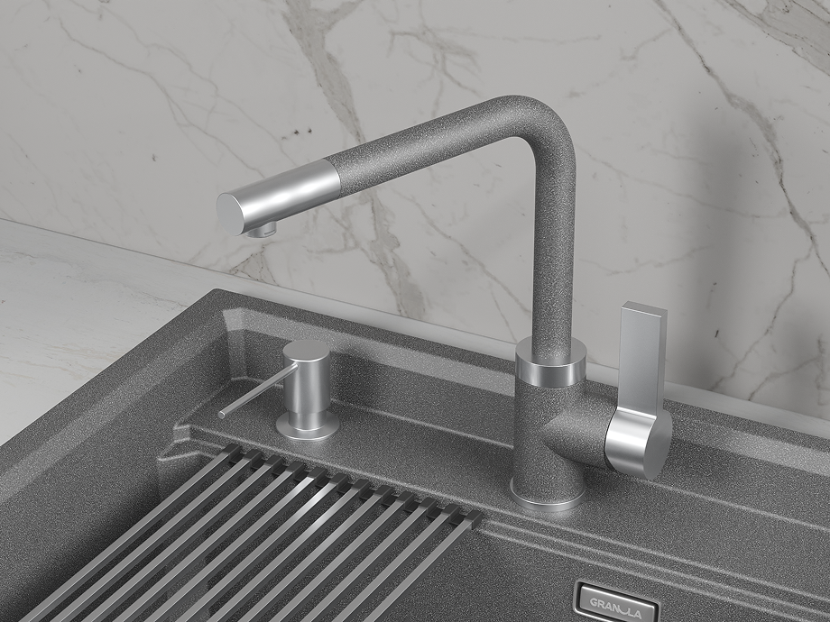 5504, ГРАФИТ, СМЕСИТЕЛЬ КУХОННЫЙ