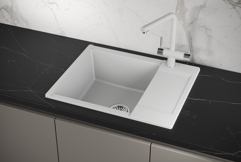 ES-6202, АРКТИК (БЕЛЫЙ), кухонная мойка, кварц, ESTETICA