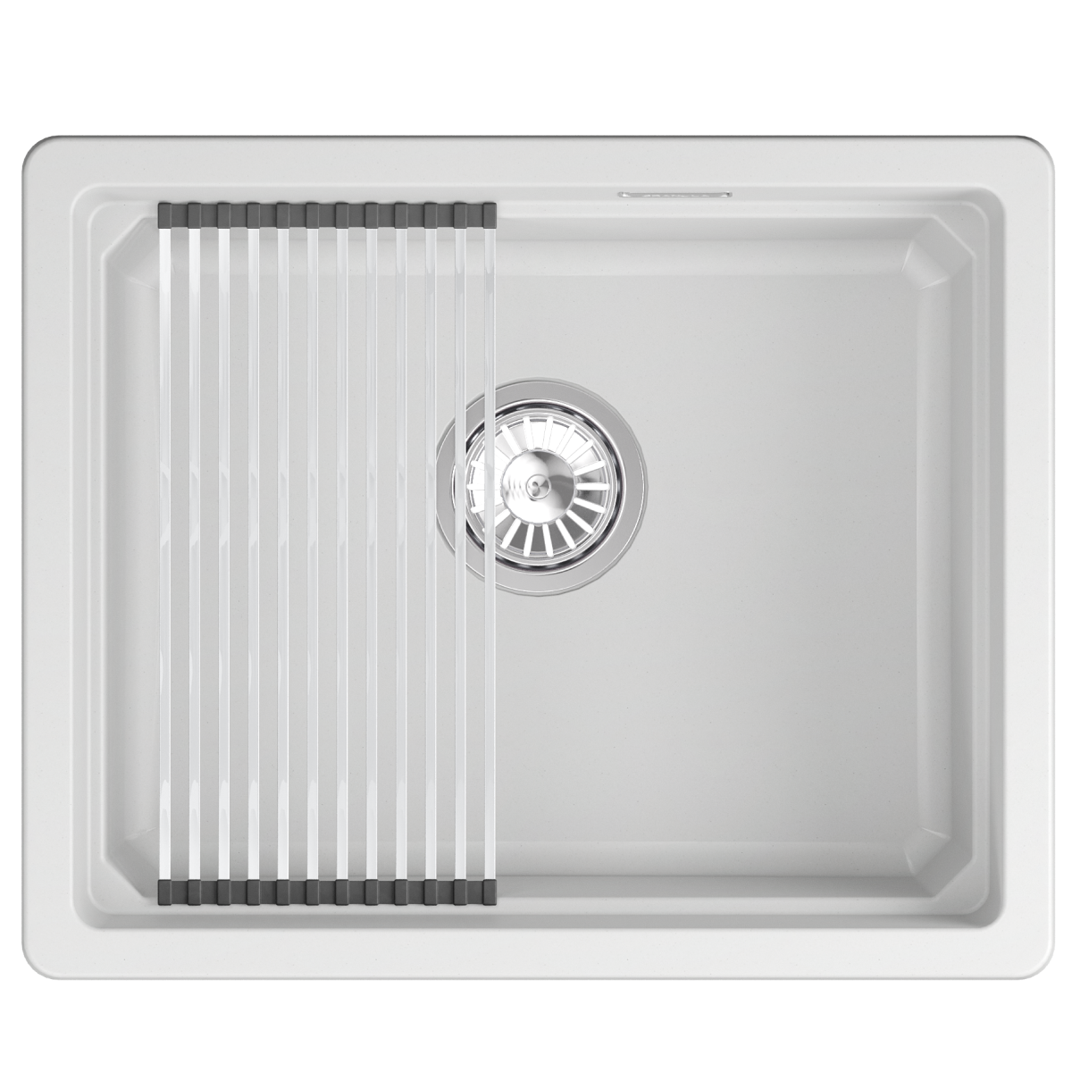 KS-5501iU, АРКТИК (БЕЛЫЙ), кухонная мойка, кварц